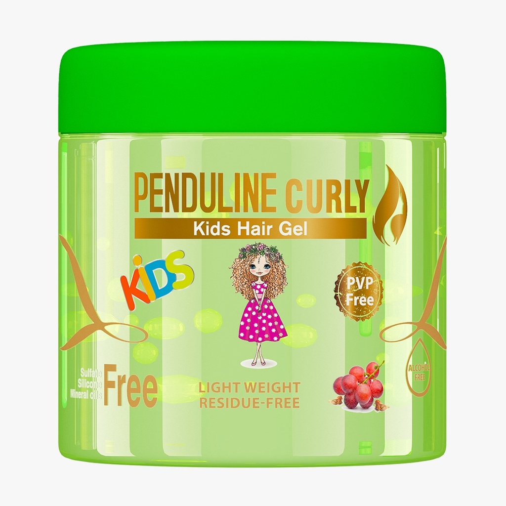 Penduline Curly Kids Hair Gel (Green with Aloe Vera) 250 ml